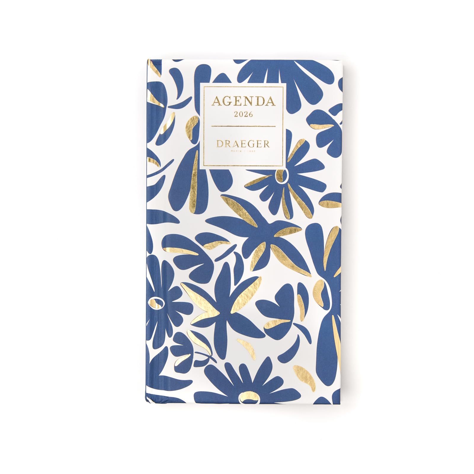 DRAEGER PARIS 1886 - Diary 9x16 cm - Theme Diary 3 Floral - 2026 - FSC paper - Practical and elegant - Daily organization