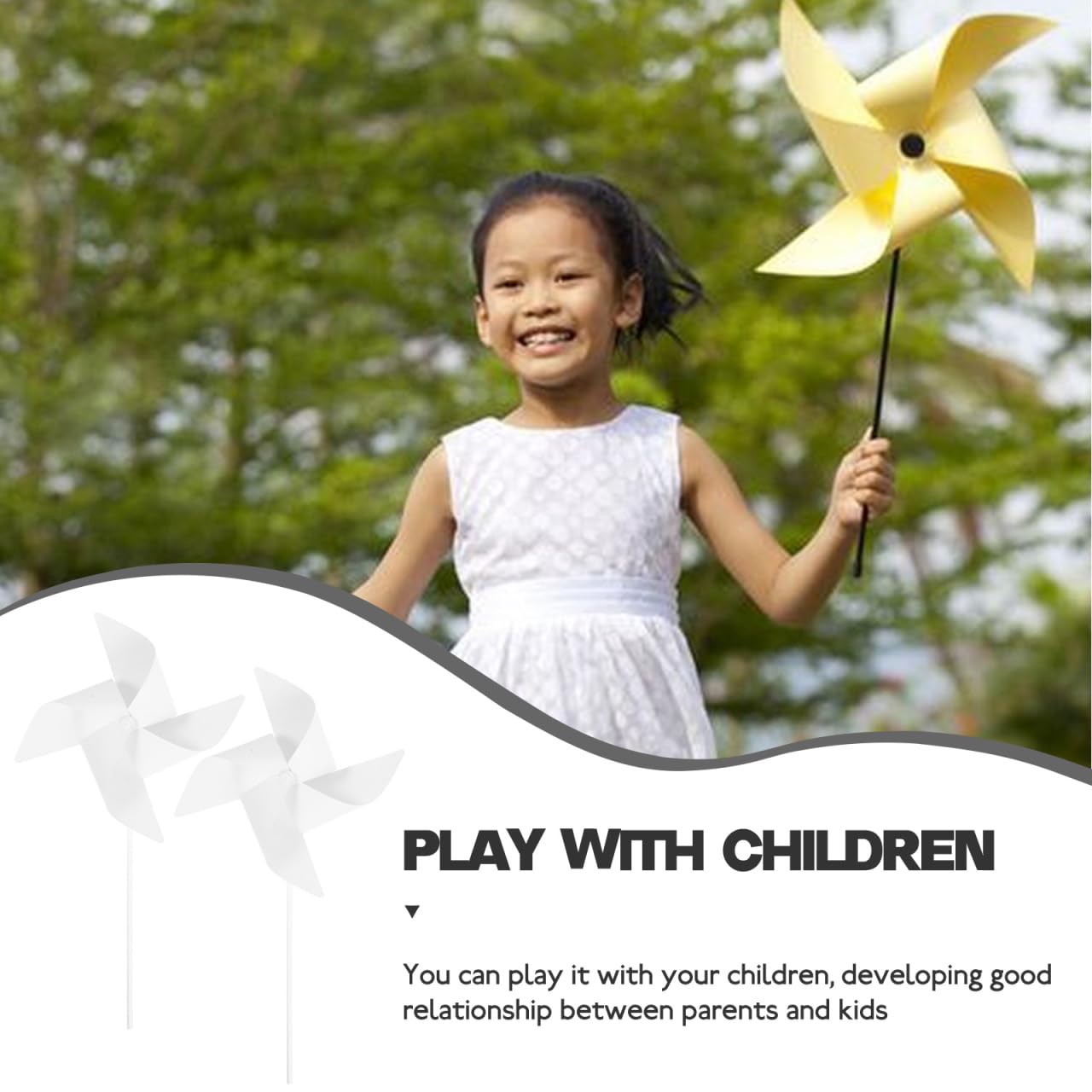 STOBOK Molino de viento de papel DIY para colorear para niños, 24 piezas, juego educativo para manualidades, molinillos de viento para jardín de infantes y juego al aire libre