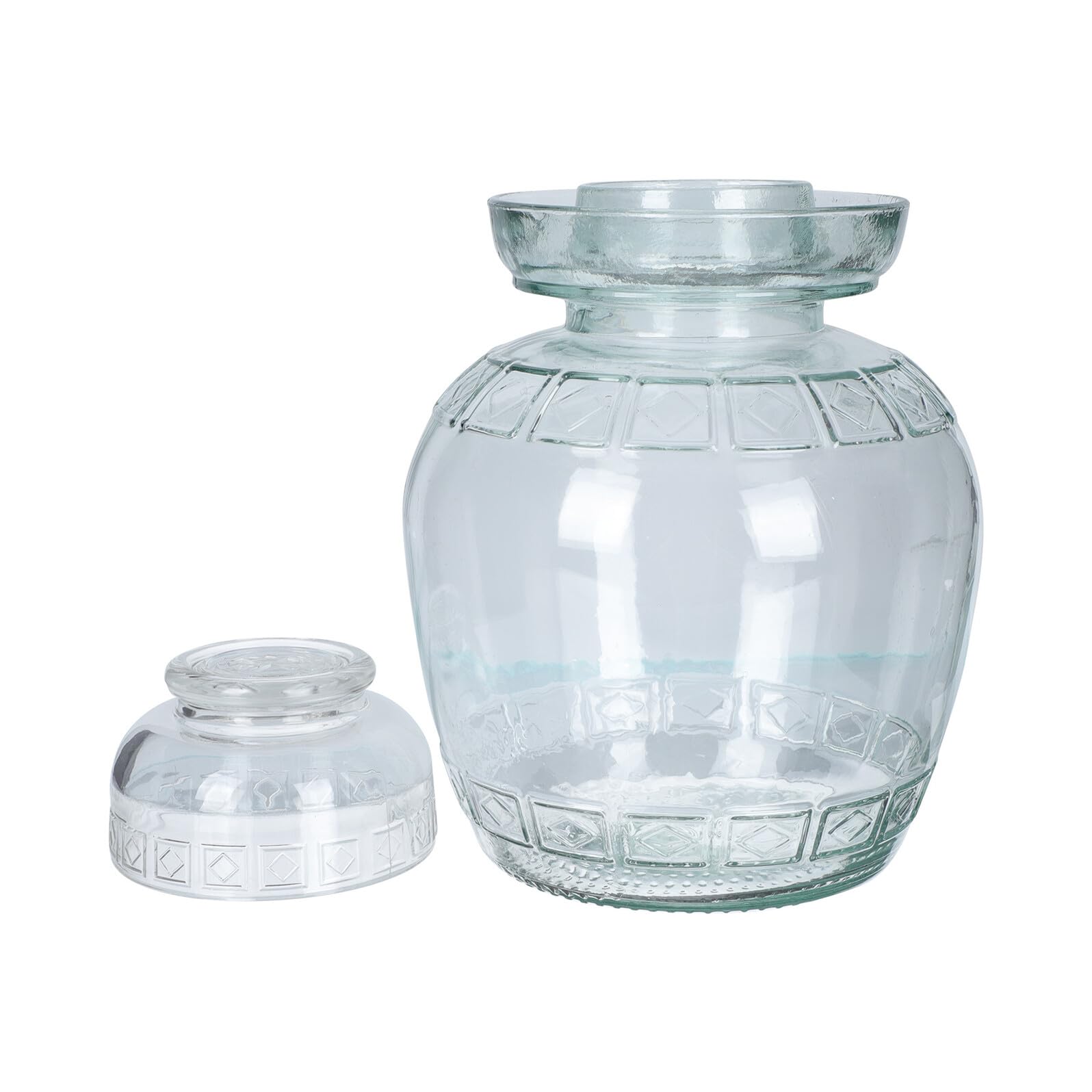 DOITOOL Gurkenglas 2500ml aus Glas mit Dichtem Deckel zur Aufbewahrung | Einlegen von Gemüse, Leicht zu Reinigen, Großes Volumen, Praktische Lagerung für Küche und Vorrat
