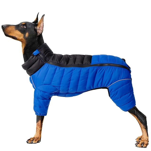 UOSIA Chaqueta Acolchada para Perro, Traje de Nieve para Perro de Cuerpo Entero