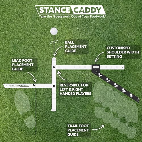 Golf Alignment Training Mat for Left & Right Handed Golfers