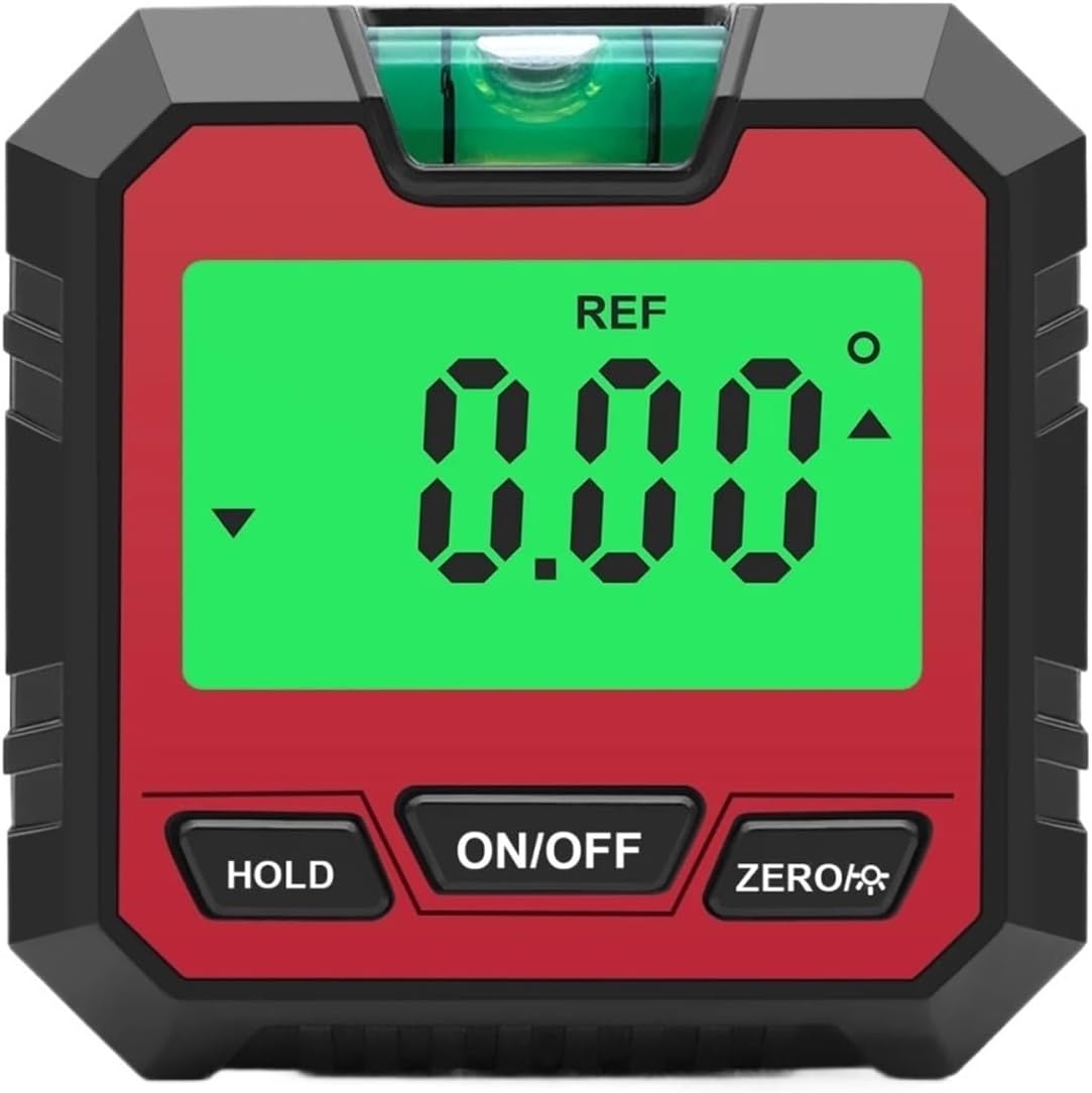 Digital Angle Finder, Digital Angle Finder Level Box Protractor Bevel Ruler Gauge Inclinometer With Magnetic Based Backlight,Angle Finder(Black-with-spray)