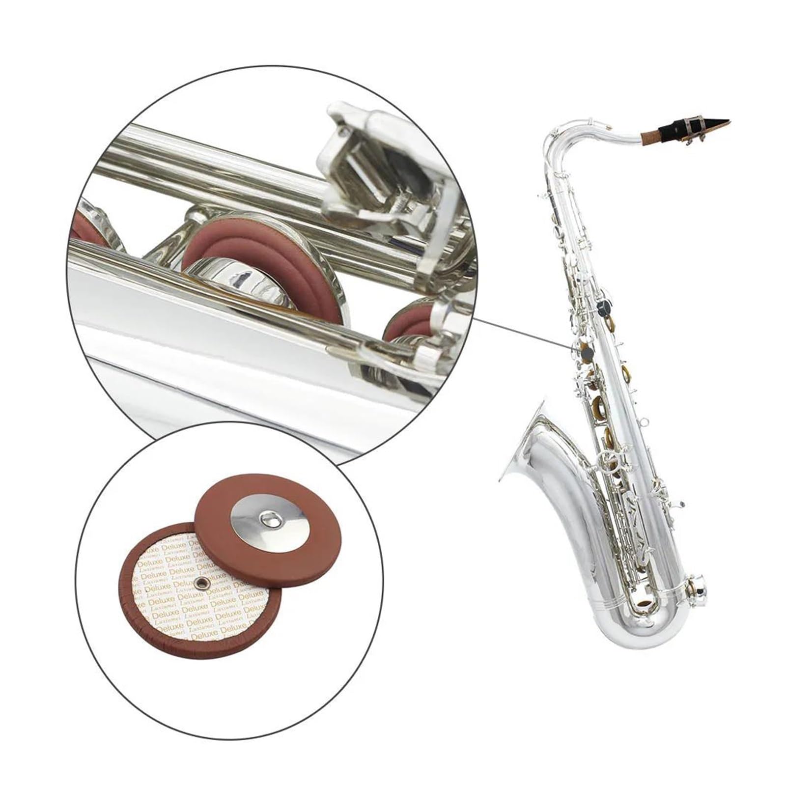 sassofono SILVERING Professional Bb Sax Tenore Sax Tenore Argento Accessori Completi