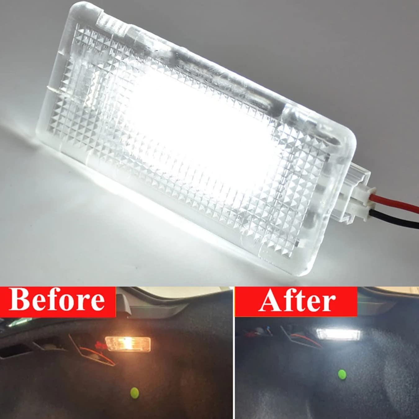 Feu LED Blanc Pour Coffre / Habitacle BMW - 24 LEDs, 12V, Compatible E90, E92, E60, E39, Etc.