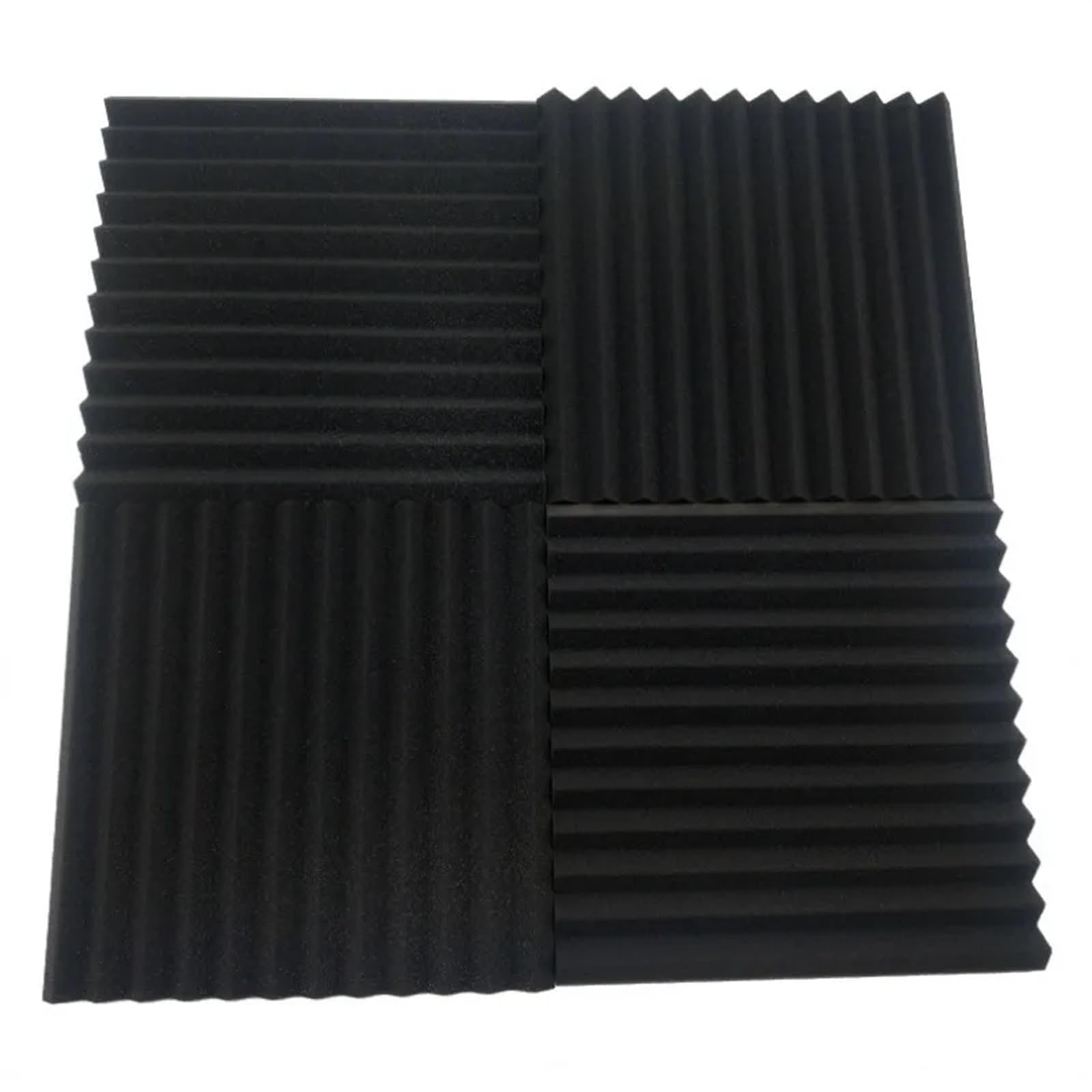 Panele z pianki akustycznej, 24 szt., dźwiękoszczelne panele z pianki akustycznej, 300 x 300 x 25 mm, panel ścienny do pomieszczeń nagraniowych, biur i domu, rozwiązanie izolacyjne do redukcji szumów