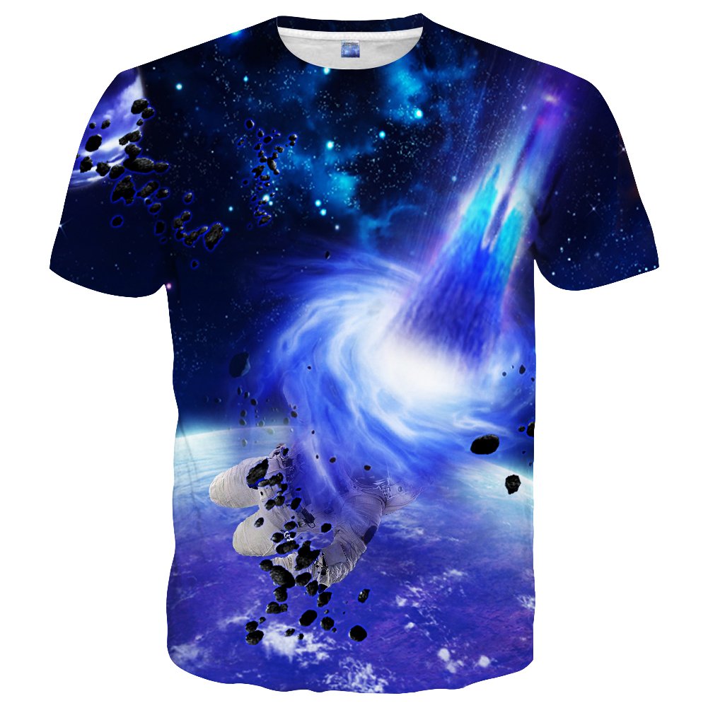 3D Graphic Colorful T-Shirts Short Sleeve Crew Neck Print Tee for Men Women and Youngs