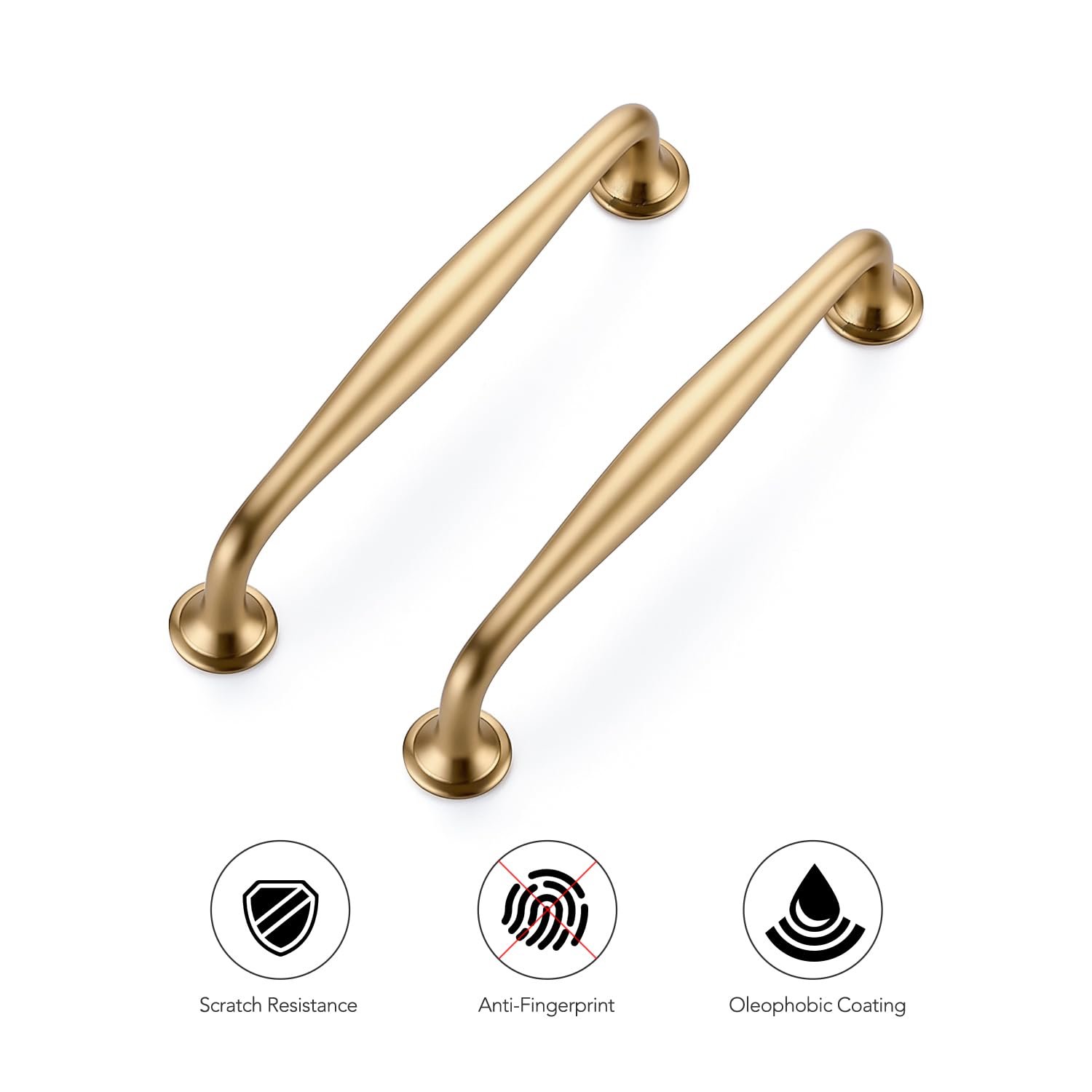 Ravinte 10 Pack 5 Inch Champagne Bronze Kitchen Cabinet Handles Solid Zinc Alloy Cabinet Pulls Cupboard & Drawer Handles — view 9