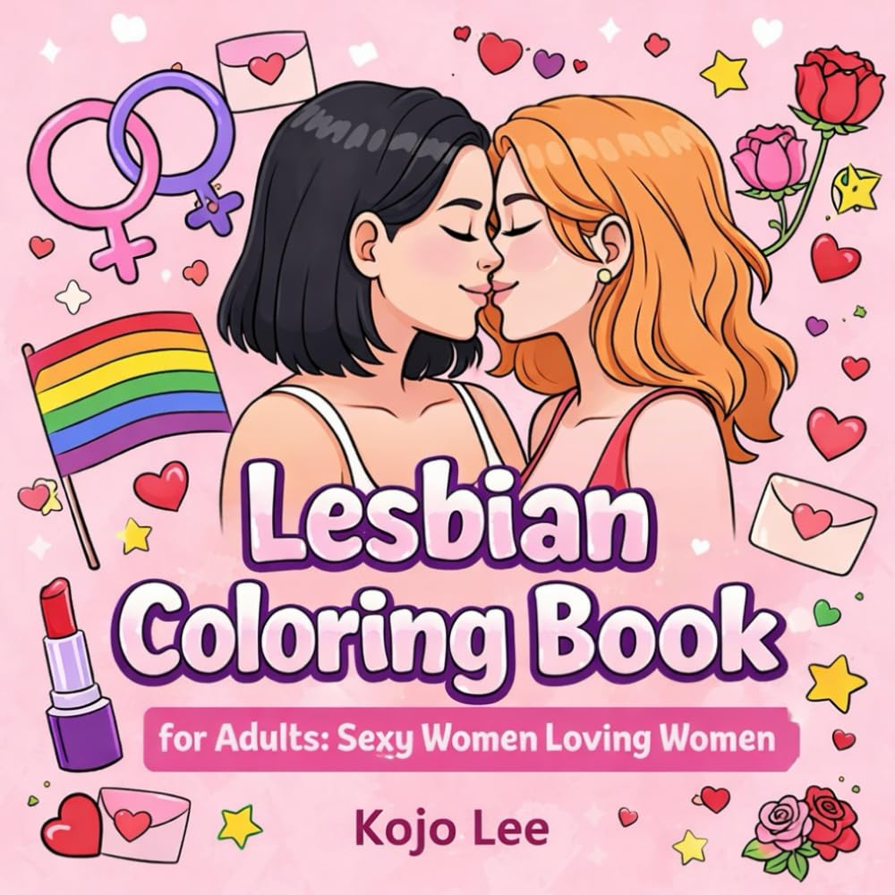 Lesbian Coloring Book for Adults: Color Cute Lesbian Couples and Lovers