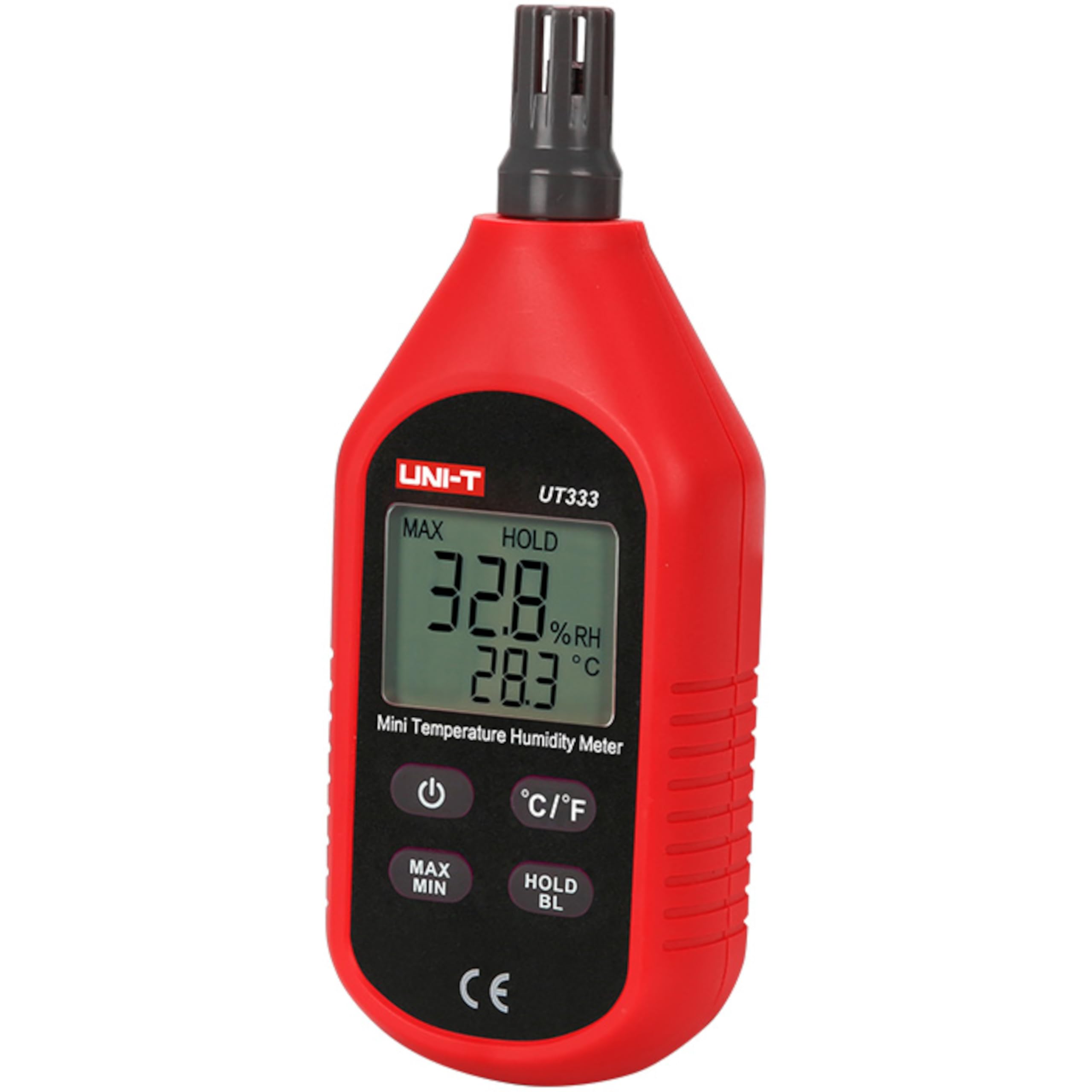 3S SuperSamaStore UT333 Mini Thermomètre Hygromètre Numérique, Mesureur Professionnel d'Humidité et de Température avec Écran LCD, Alimenté par Piles AAA, à Poser ou à Fixer au Mur
