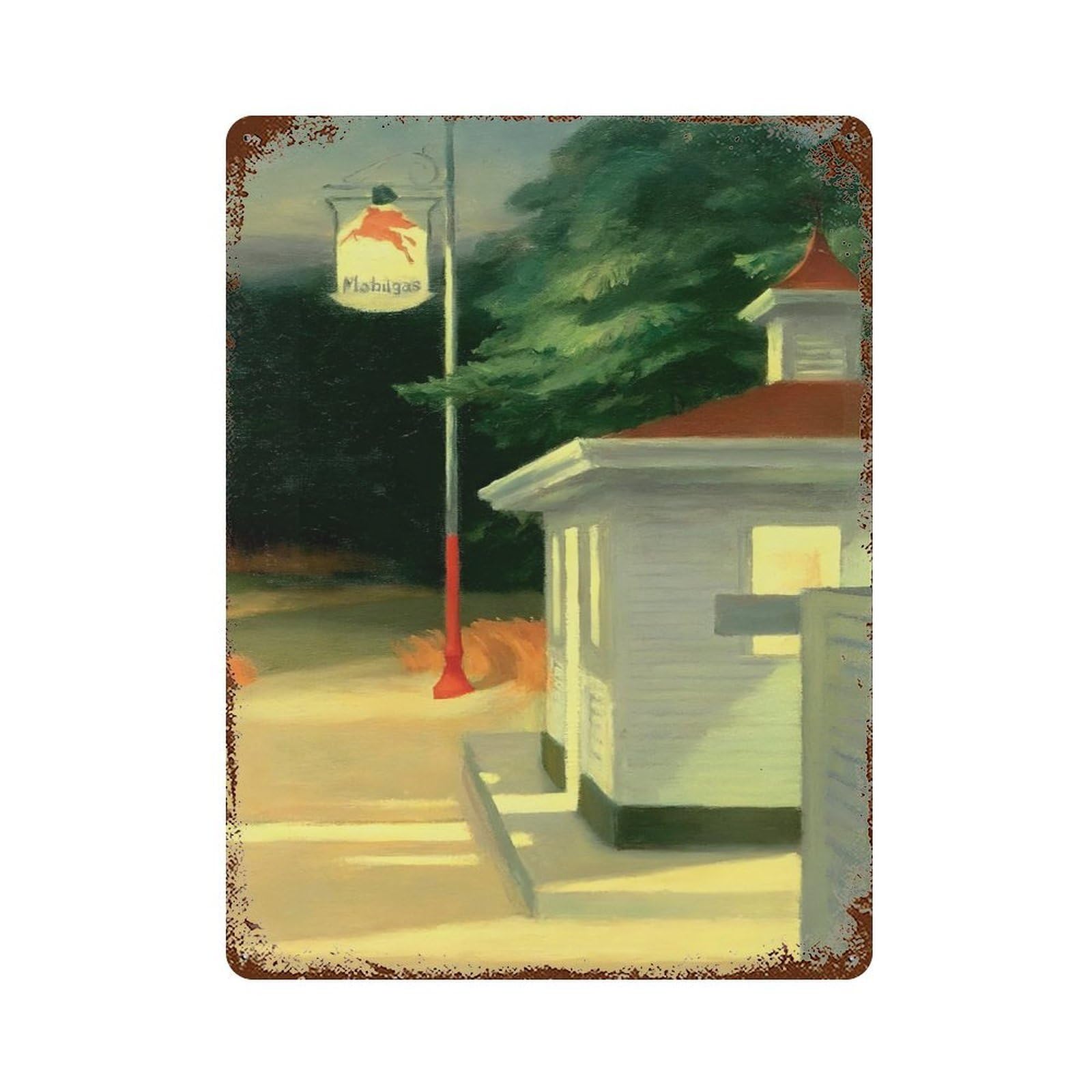 xiaoxiaoshen Edward Hopper Famous Oil (13) Wall Decor Art Metal Tin Poster Modern Home Decor Art Home Bar Shop Decorations Vintage Sign 40x30cm