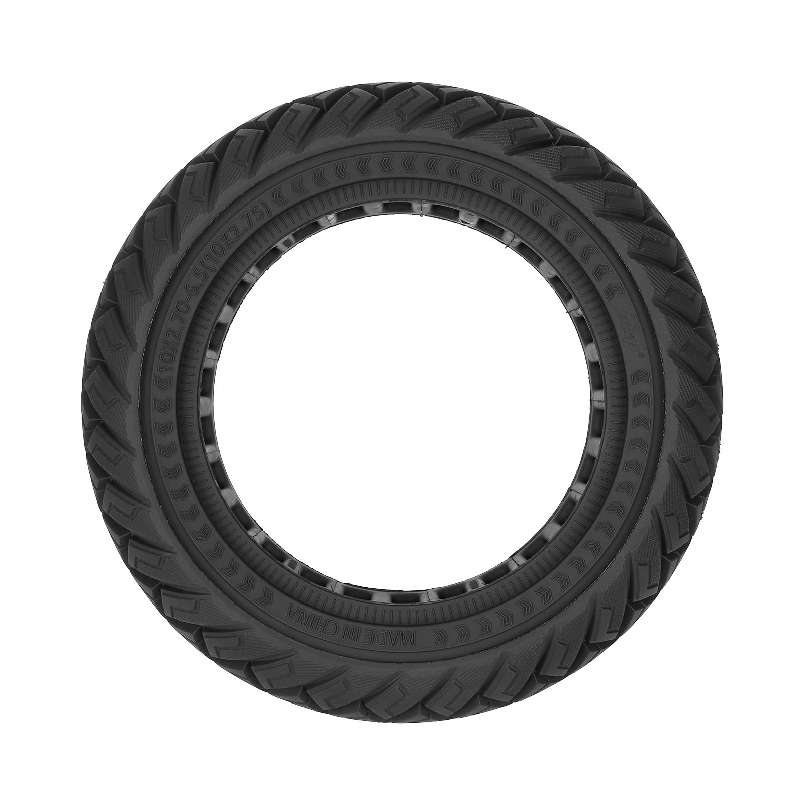 TREFAN 10x2,7-6,5/10x2,75-6,5 Pneu Solide Tout-Terrain pour Kugoo G-Booster/G2 Pro/Smartgyro Speedway/Rockway/Crossover/Dualtron 3 Trottinette Électrique 10 Pouces Roues de Rechange Antidérapants (1)