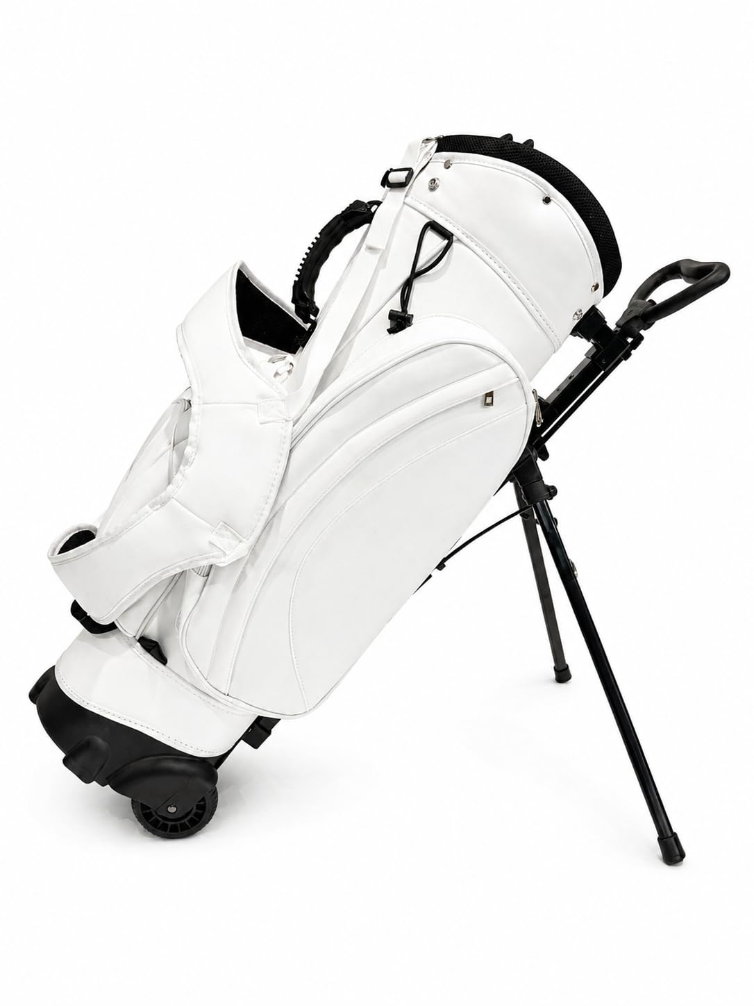 Golf Hybrid Tasche mit integriertem Trolley (Weiß)