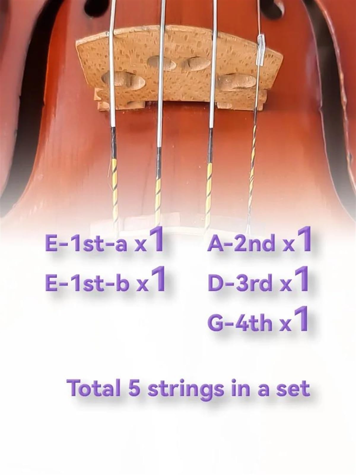 Parti di ricambio per violino Corde Per Violino Con Anima In Nylon E Avvolgimenti In Lega Per 1/8 1/4 1/2 3/4 4/4 Accessori Per Violino