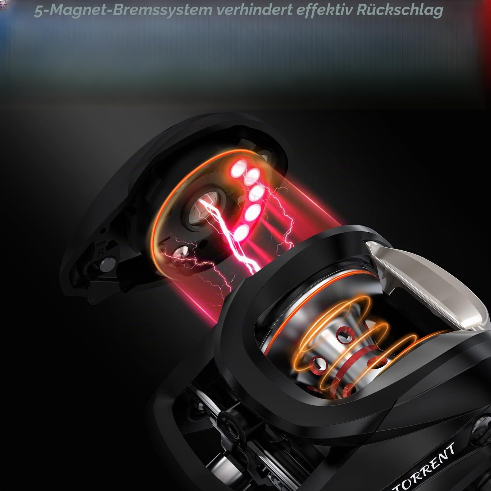 Piscifun Torrent Right/Left Handed Baitcasting Reel 18LB Carbon Fiber Drag 7.1:1 Baitcaster Fishing Reel Tournament Baitcast Reels