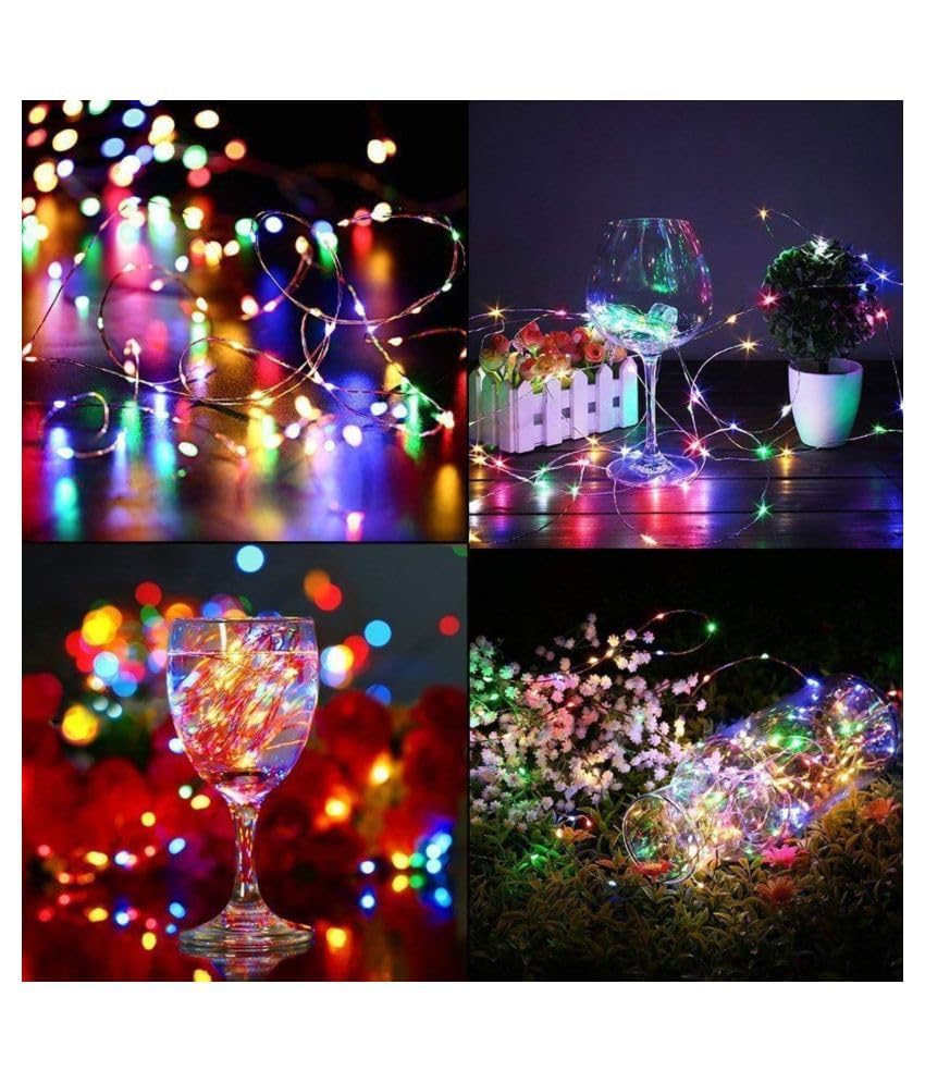 Image of 18 Feet USB Powered Operated Led Strip Light Home Decor LED Multicolor for Indoor Outdoor Decoration Diwali Birthday Party Christmas Navratri Valentine Home Decoration Pack of 2 Piece (2)
