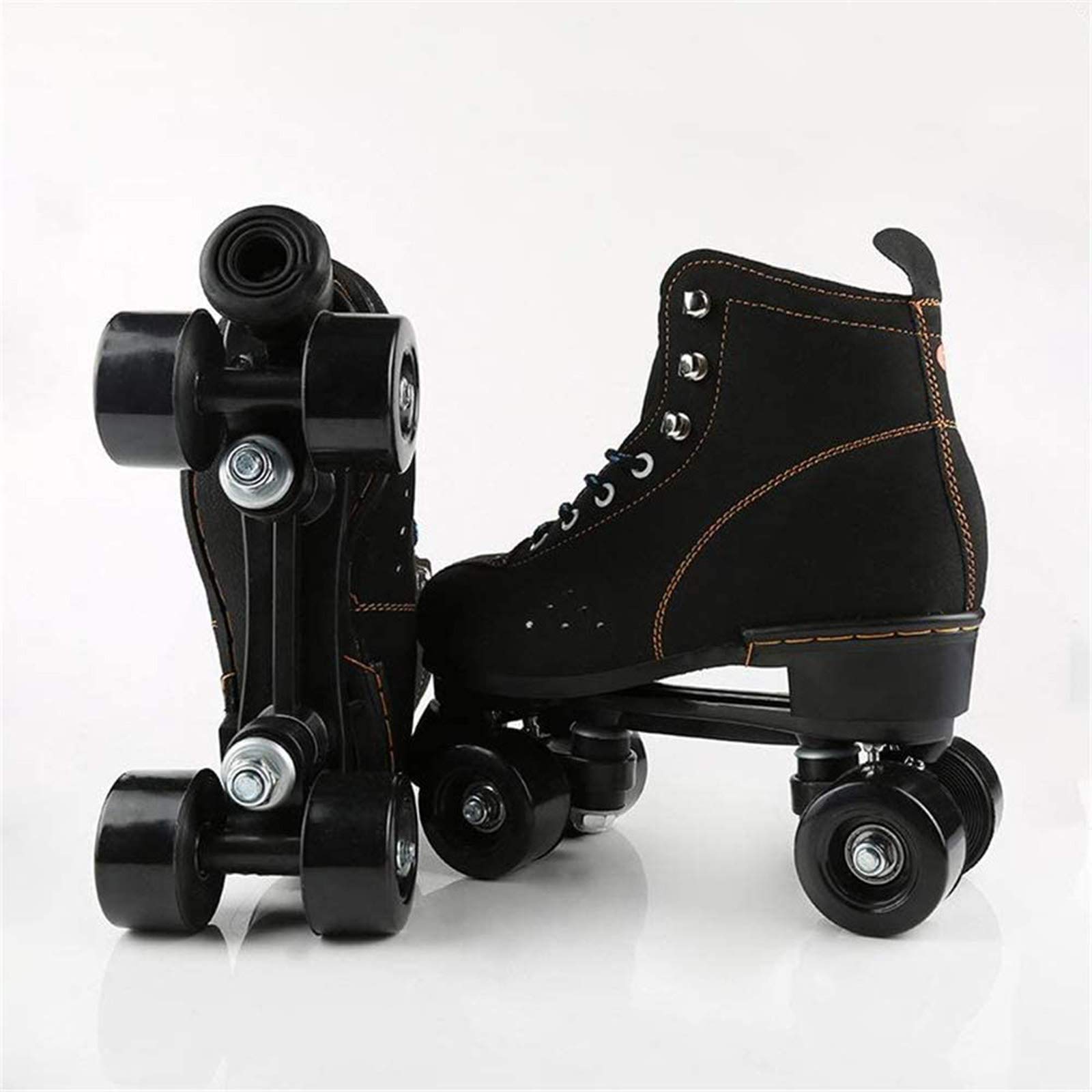 MIAOXIAO Patines de Ruedas Cuádruples Artísticos de Clásicos 4 Ruedas Brillantes Patines para Niñas Niños Hombres y Mujeres Adultos,A,EU38