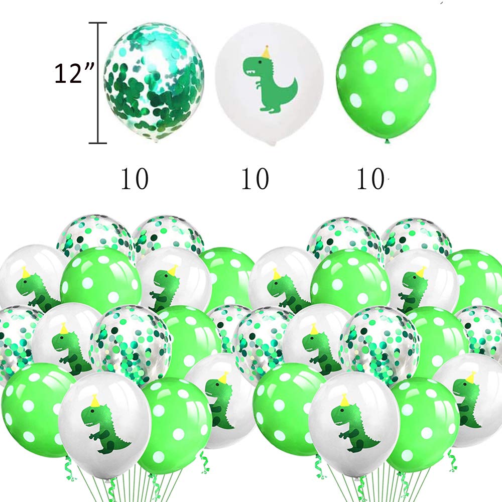 Buy Dinosaurs Birthday Party Decorations 30pcs 12 Inch Green Dinosaur
