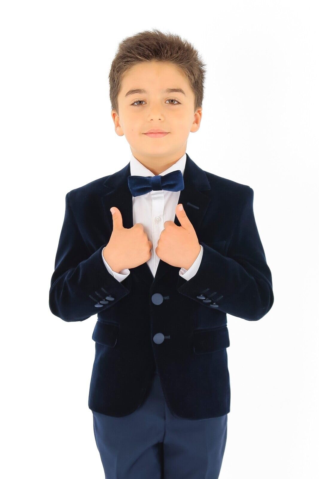 Blazer Coupe cintrée en Velours pour garçon, Veste d'hiver Formelle pour dîner de Mariage, Anniversaire