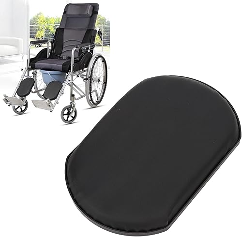 Almohadilla elevada para pantorrilla, almohadillas de cuero de repuesto para la mayoría de sillas de ruedas manuales, color negro