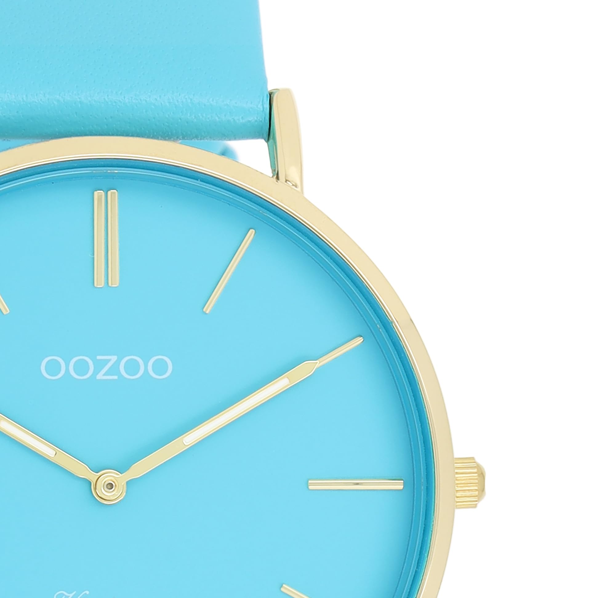 Oozoo Vintage Damen Uhr - Armbanduhr Damen mit 20mm Lederarmband - Analog Damenuhr in rund