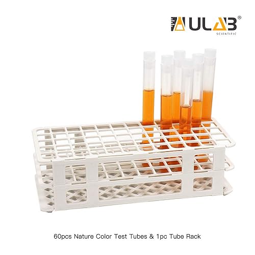 Miniatura 23 de ULAB Scientific - Estante de tubo de ensayo desmontable para tubos de diámetro ≤17mm, 50 agujeros, material de picos, paquete de 2, UTR1006