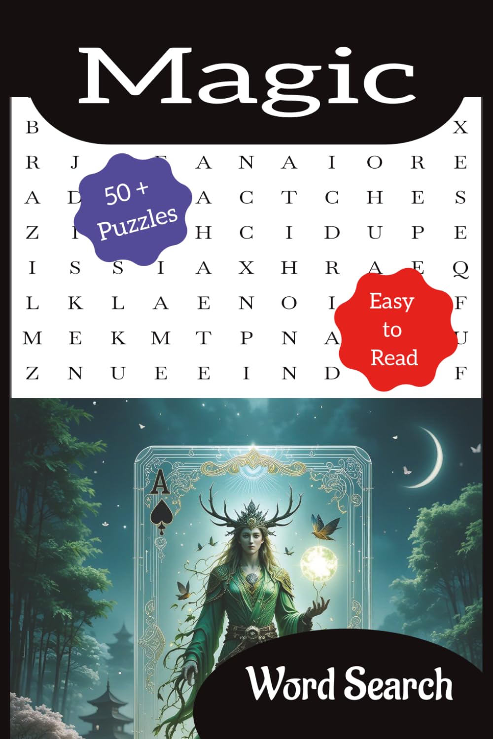 Gather and Search for words about Magic: Easy-to-Read Word Searches Inspired by Fantasy, Spells, Creatures & Strategy | 55 Puzzles, 495 Words Total | ... | Great Gift for Puzzle Lovers and Gamers