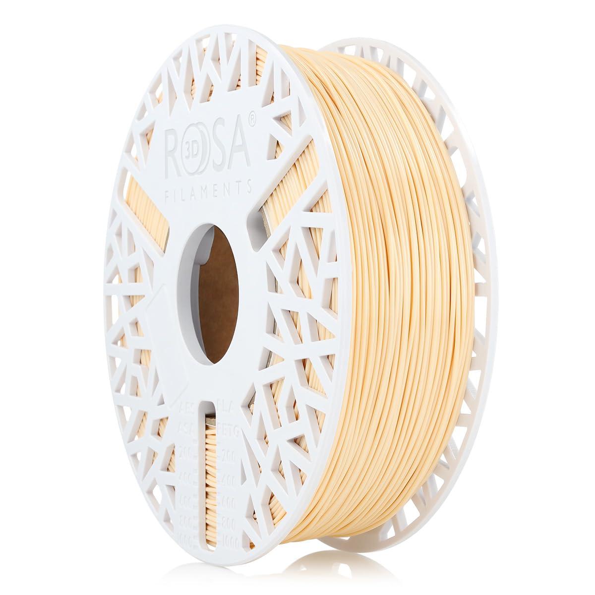 ROSA3D TPU Filament 1.75 mm für 3D Drucker, Elfenbeinhaut Spule1 kg, Flex 96A
