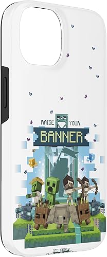 Miniatura 6 de Funda para iPhone 11 Pro Max Minecraft Legends Raise Your Banner Mobs Group Shot