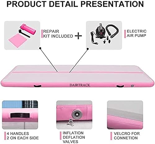 Miniatura 3 de IBATMS - Colchoneta inflable de gimnasia de 10, 13, 16, 20 pies, para entrenamiento de gimnasia, uso doméstico, animadoras, yoga, agua