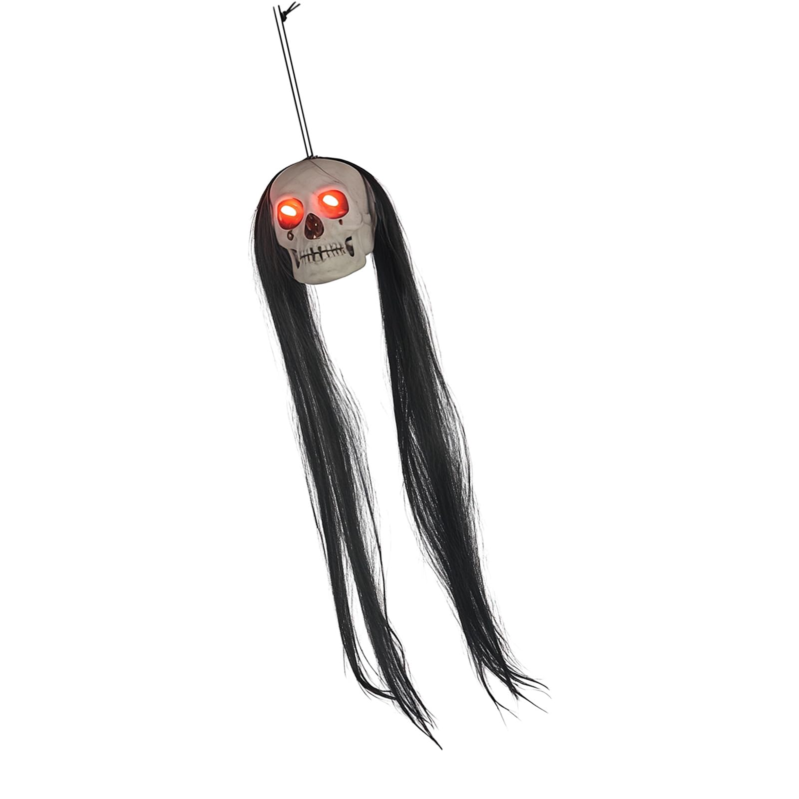 Oxxggkao Glowing Specter Figure with Long Hair Ideal for Halloween Party Scenes Indoor and Outdoor Decoration Scary Party Decorations