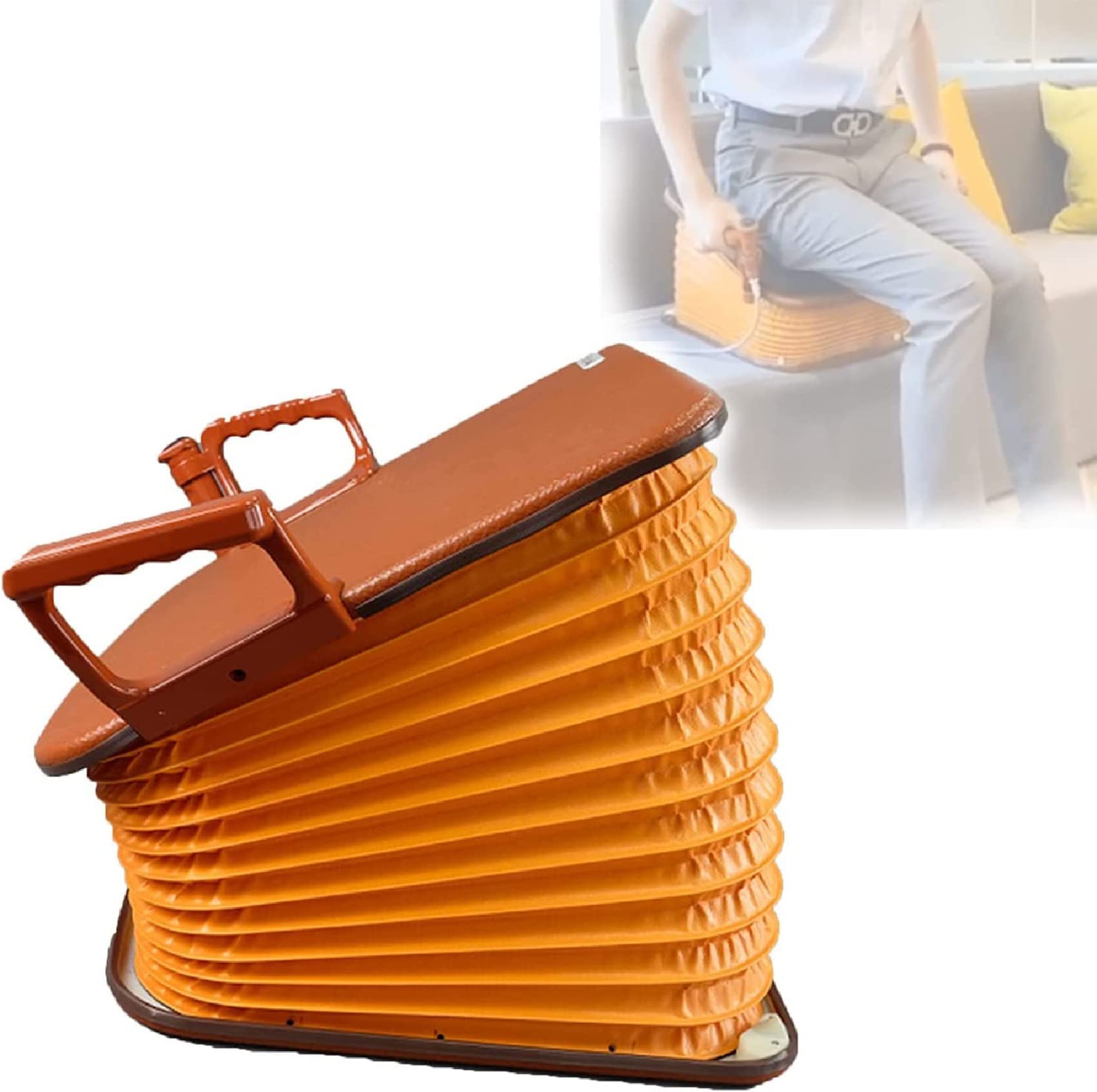 Coussin de levage motorisé - Aide à la mobilité portable et sûre avec support jusqu'à 330 lb pour soulever les chaises Handicap Sofa Stand Assist, pour personnes âgées handicapées et handicapées