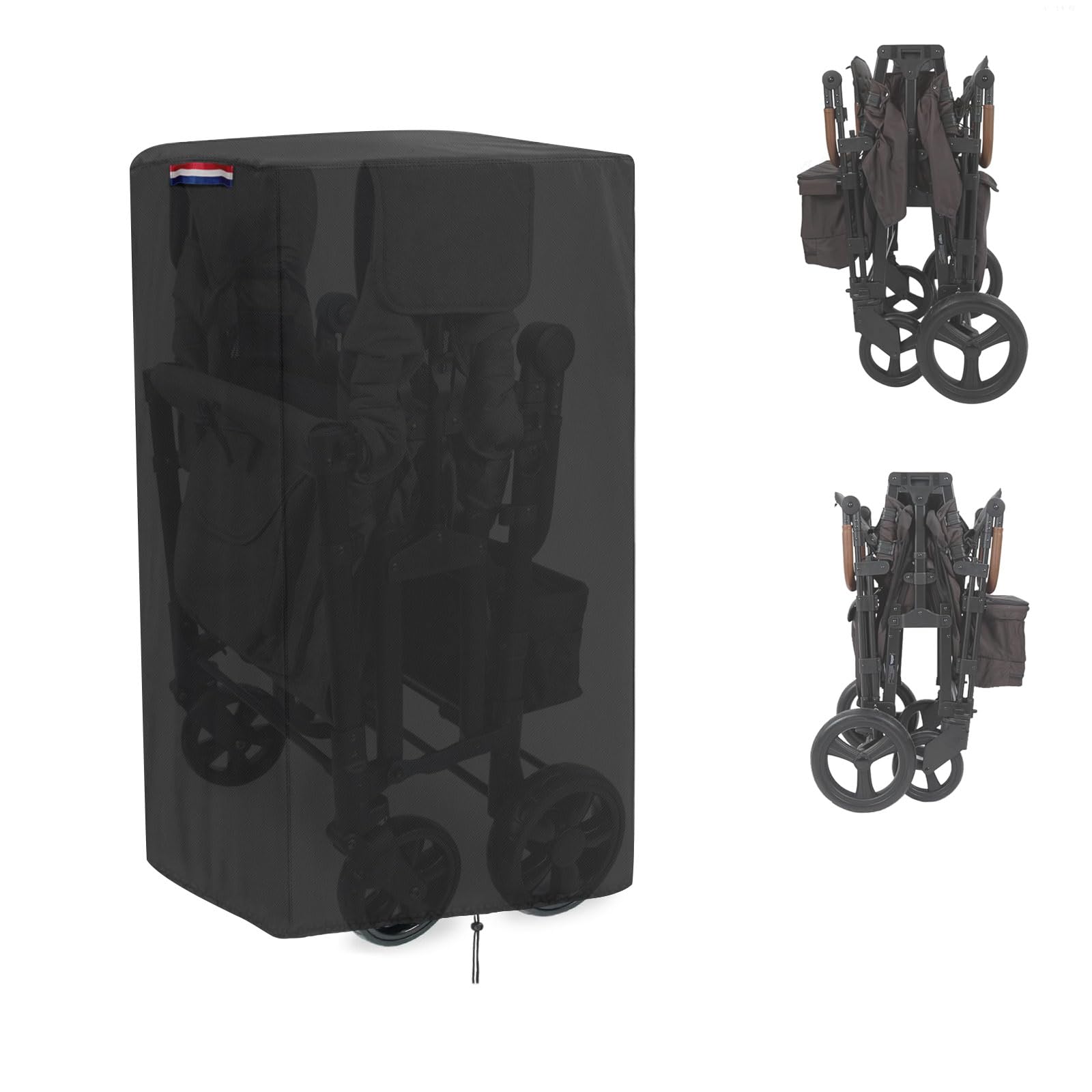 Fizentia Wagon Cover compatible with Jeep Wrangler Deluxe 4 seater,Waterproof 420D Stroller Wagon Cover for Keenz Wagon Stroller,with Handle