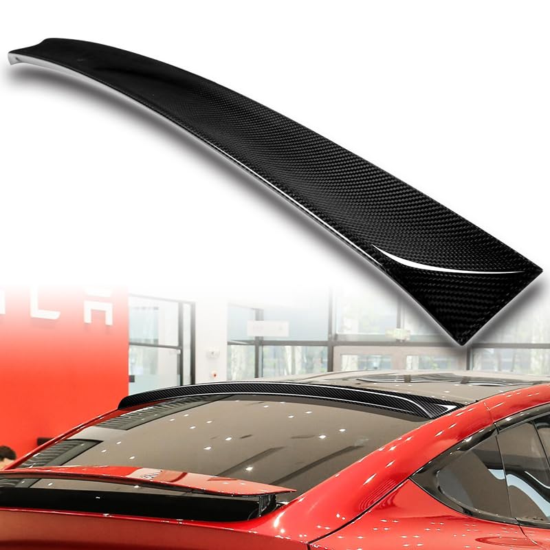 HK5 real carbon fiber rear roof spoiler for Tesla Model X