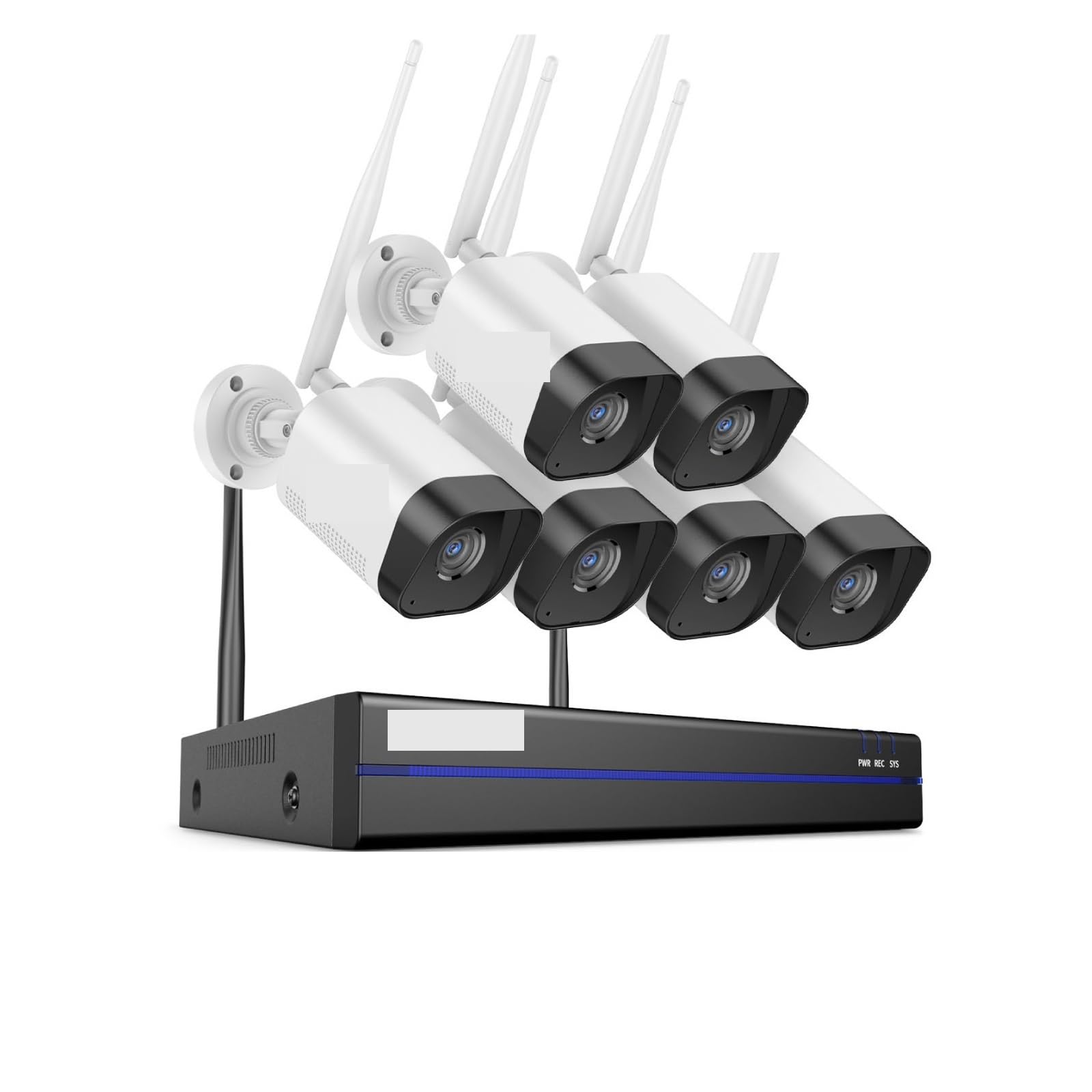 Kit de vigilancia WiFi/inalámbrico de Audio de Doble Canal 4K de 16(4T,16CH NVR 4Pcs Camera)