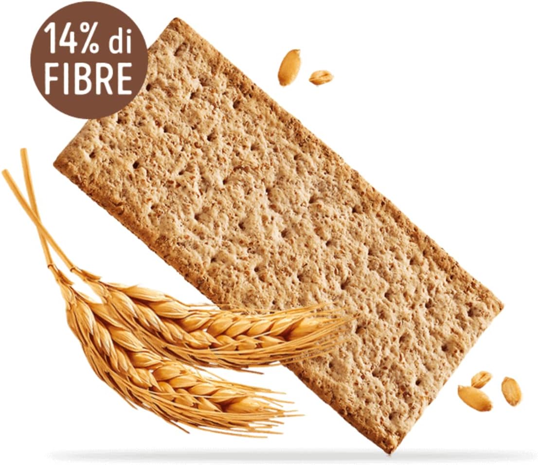 Misura Crackers Integrali Fibrextra | 14% di Fibre e 100% Farina Integrale | Confezione da 385 grammi Integrale Classico Fibrextra - Immagine 3