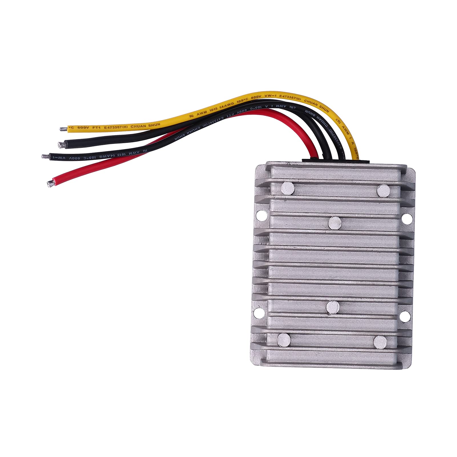 Marhynchus Przetwornik Napięcia, Odlew Aluminiowy Wodoodporny Regulator Napięcia 8 do 40 V Wejście 13,8 V 20 A 276 W IP68 do Rejestratorów Nawigacji Samochodowej Taśmy LED Panele Słoneczne