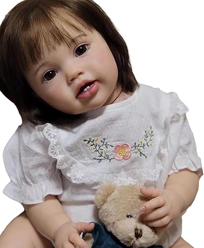 Zero Pam Muñecas de bebé Reborn realistas de 24 pulgadas y 23.6 in de la vida real, como muñecas de bebé recién nacidas que se ven reales y