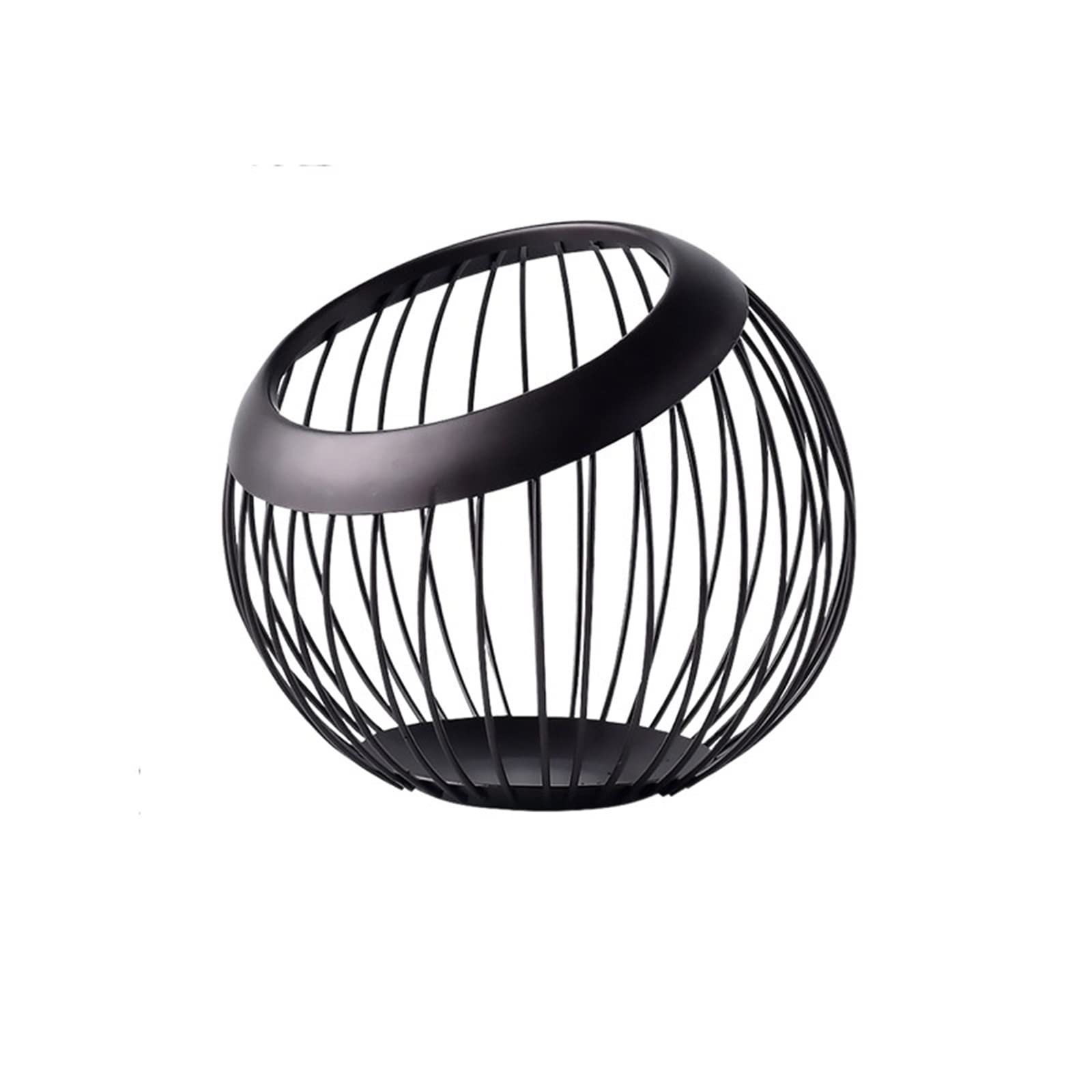 Egg Basket Iron Storage Fruit Plate Drain Basket Egg Vegetable Storage Bowls Snack Candy Fruit Basket Kitchen(Black)