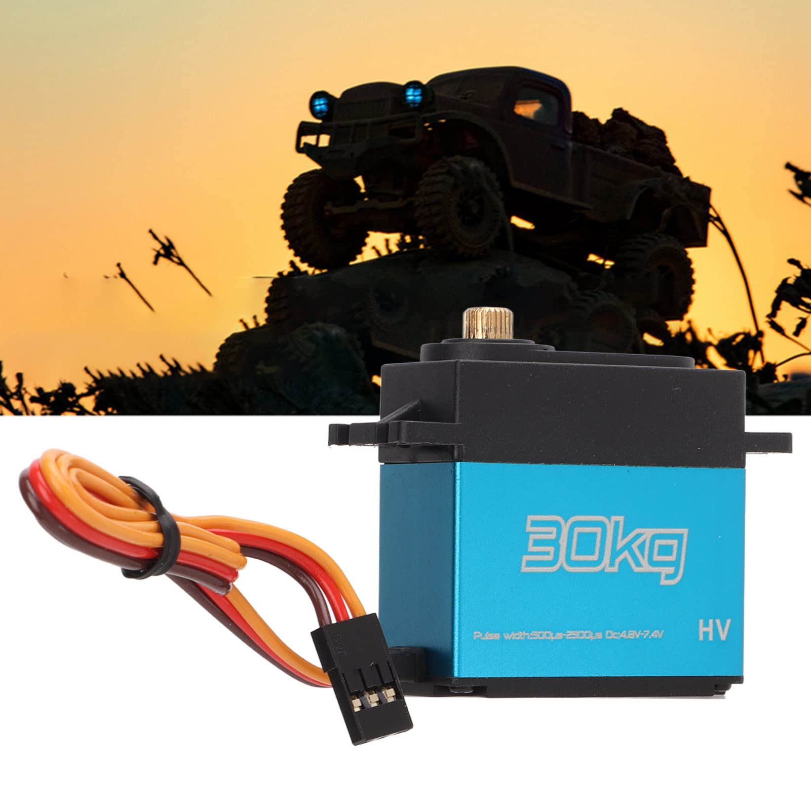 4 Stück 30 kg RC Metal Gear Digital Servo mit 25 T Metall-Servoarm für 1/10 ferngesteuertes Autoflugzeug