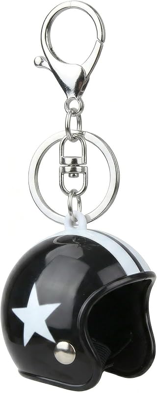 Mini casco llavero encanto, bolso de motocicleta encanto para mujeres hombres para mochila monedero llaves de auto
