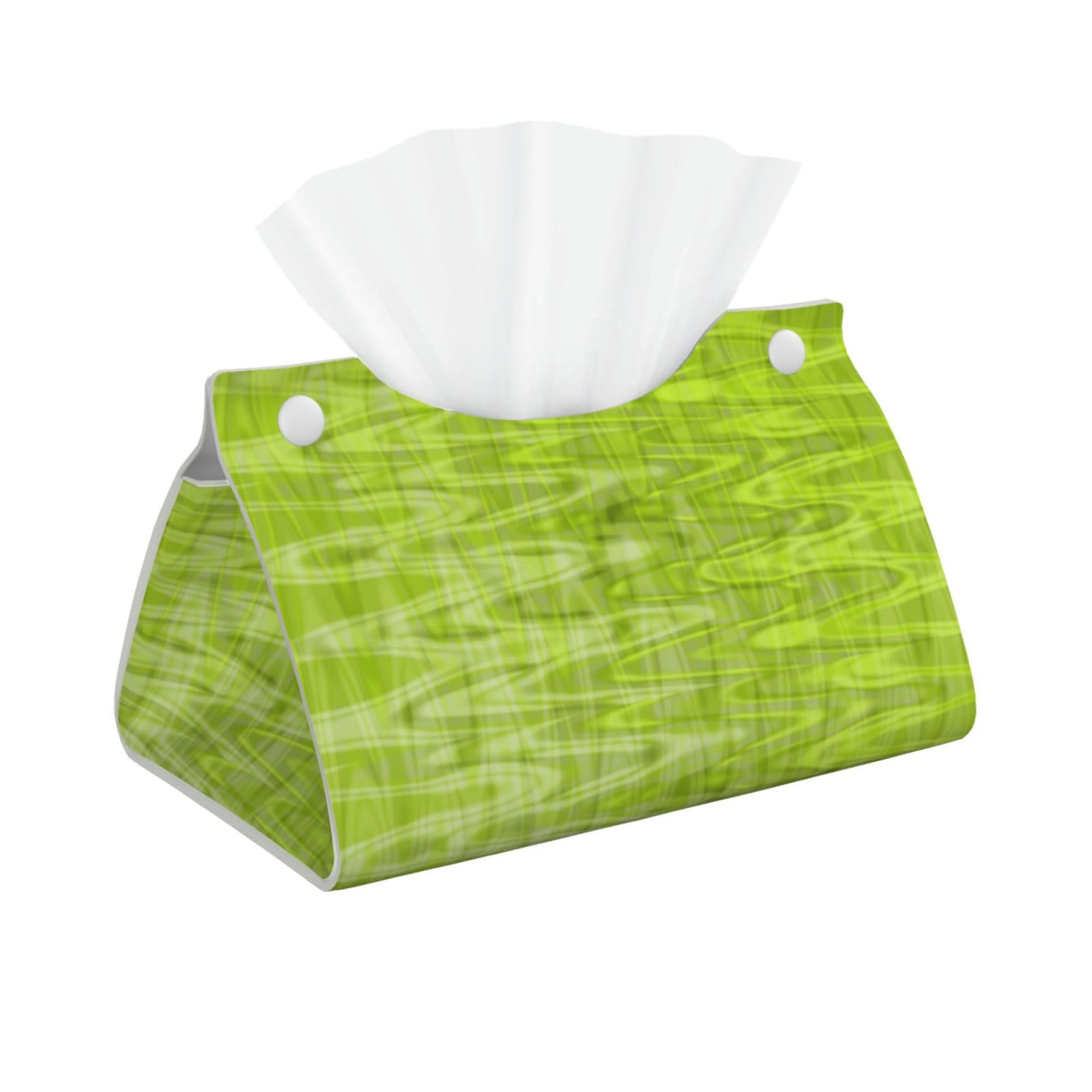 Gratka As Picture Long Tissue Box Cover, Tissue Box Holder Tissue Dispenser Tissue Holder For Home, Cool Lime Green Abstract Pattern