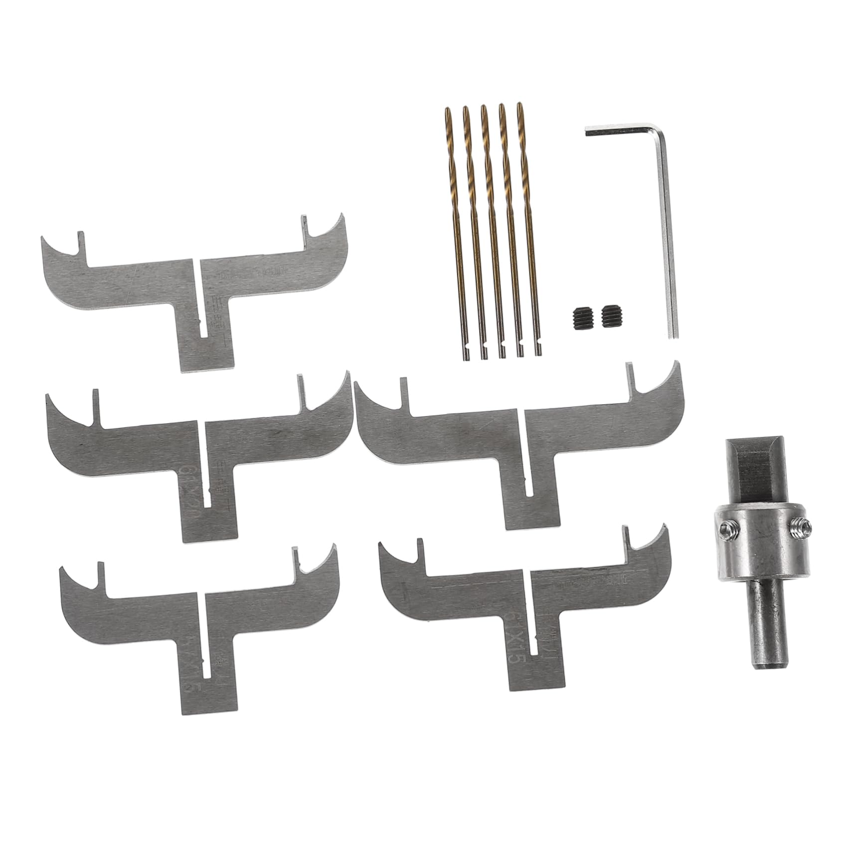 Ipetboom Set di Utensili per Fresatura e Foratura di Anelli e Braccialetti in Legno in Acciaio Alto, Kit per Realizzare Gioielli in Legno e Incidere Anelli Circolari