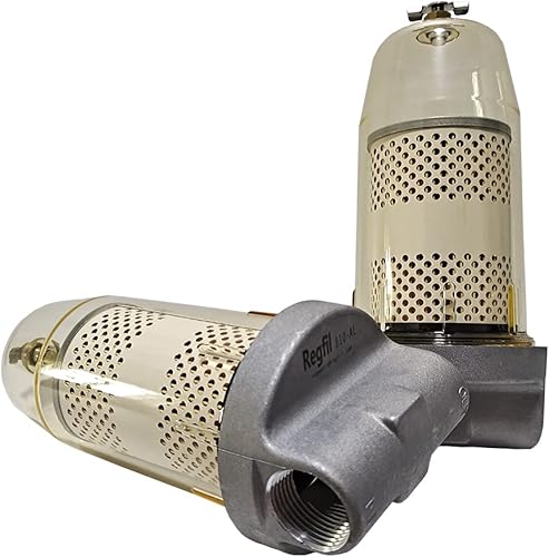Miniatura 2 de B10-AL 496 Reemplazo del conjunto del filtro del tanque de combustible para gasolina y agua diesel separado 30 micrones caudal máximo 25gpm 150psi