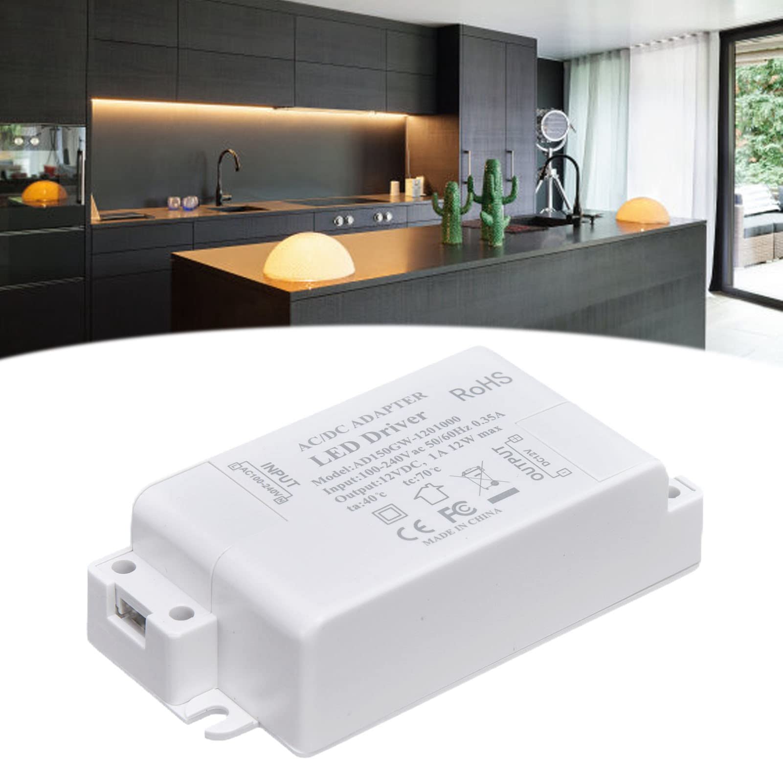 PB Versand 12V DC 12 Watt Adjustable LED Transformer For G4 MR16 GU5.3