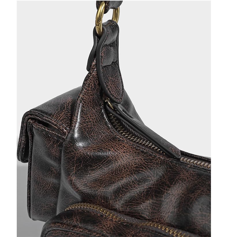 Vintage Crossbody Bag for Women - Trendy Shoulder Purse Retro Boho Tote Bag Streetwear Punk Handbag Urban Handbag3