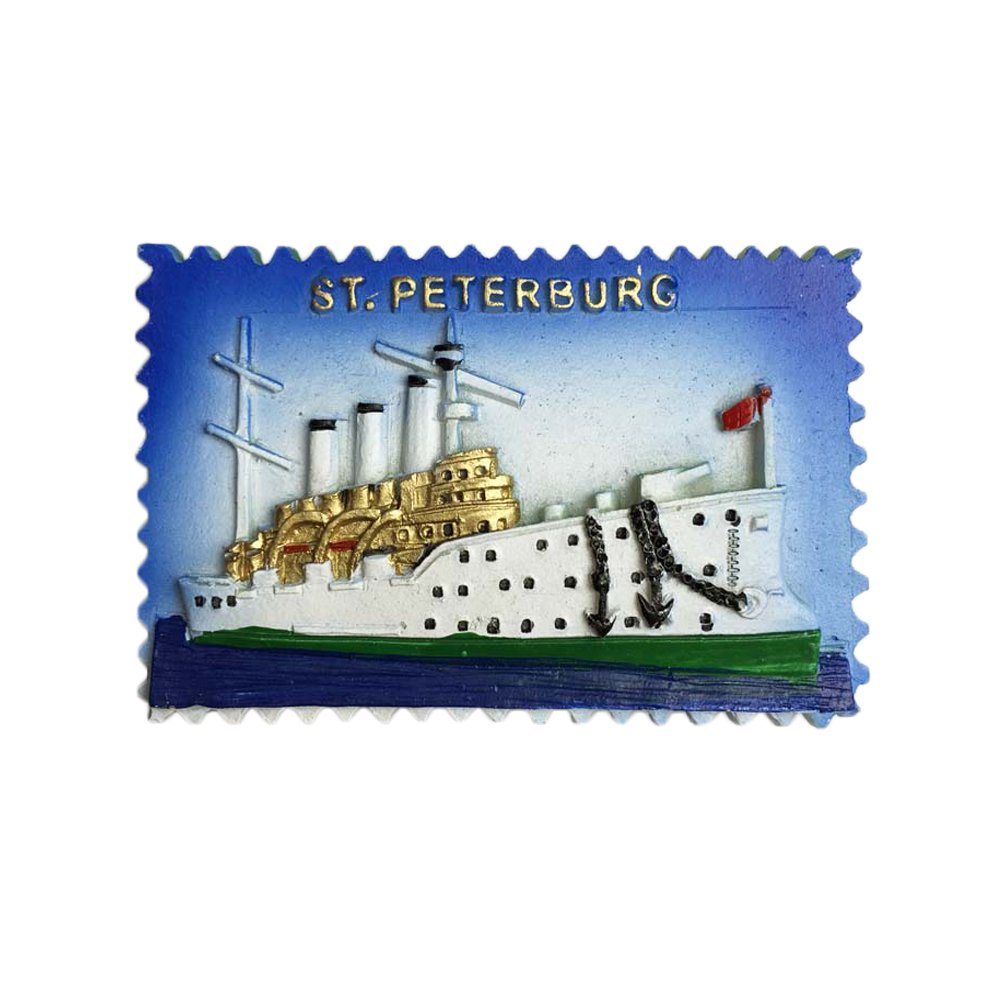 Muyu Magnet St. Petersburg Russia Fridge Magnet Aphrodite Cruiser Style Travel Sticker Souvenir, Home & Kitchen Decoration,Russia Refrigerator Magnet