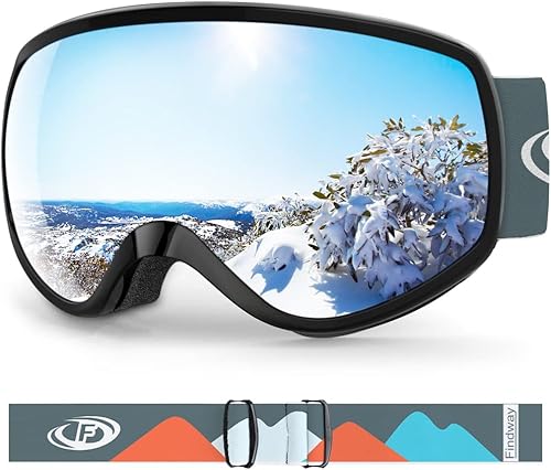 Miniatura 1 de findway Gafas de esquí para niños, gafas de snowboard para niños y niñas de 3 a 14 años