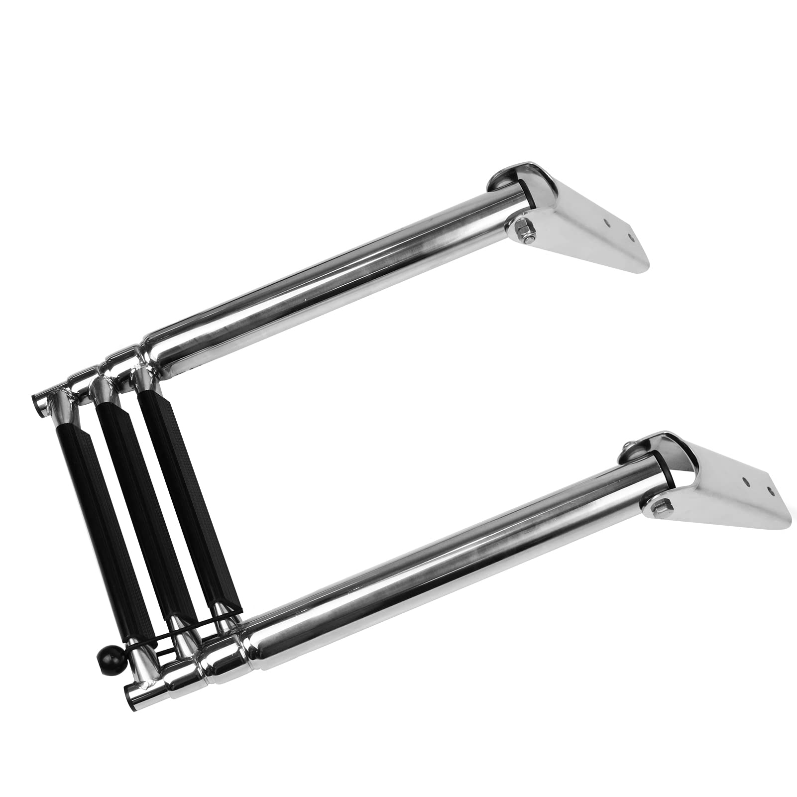 Échelle télescopique en Acier Inoxydable de 3 marches Pliable pour Piscine pour Bateau pour Ponton ML200