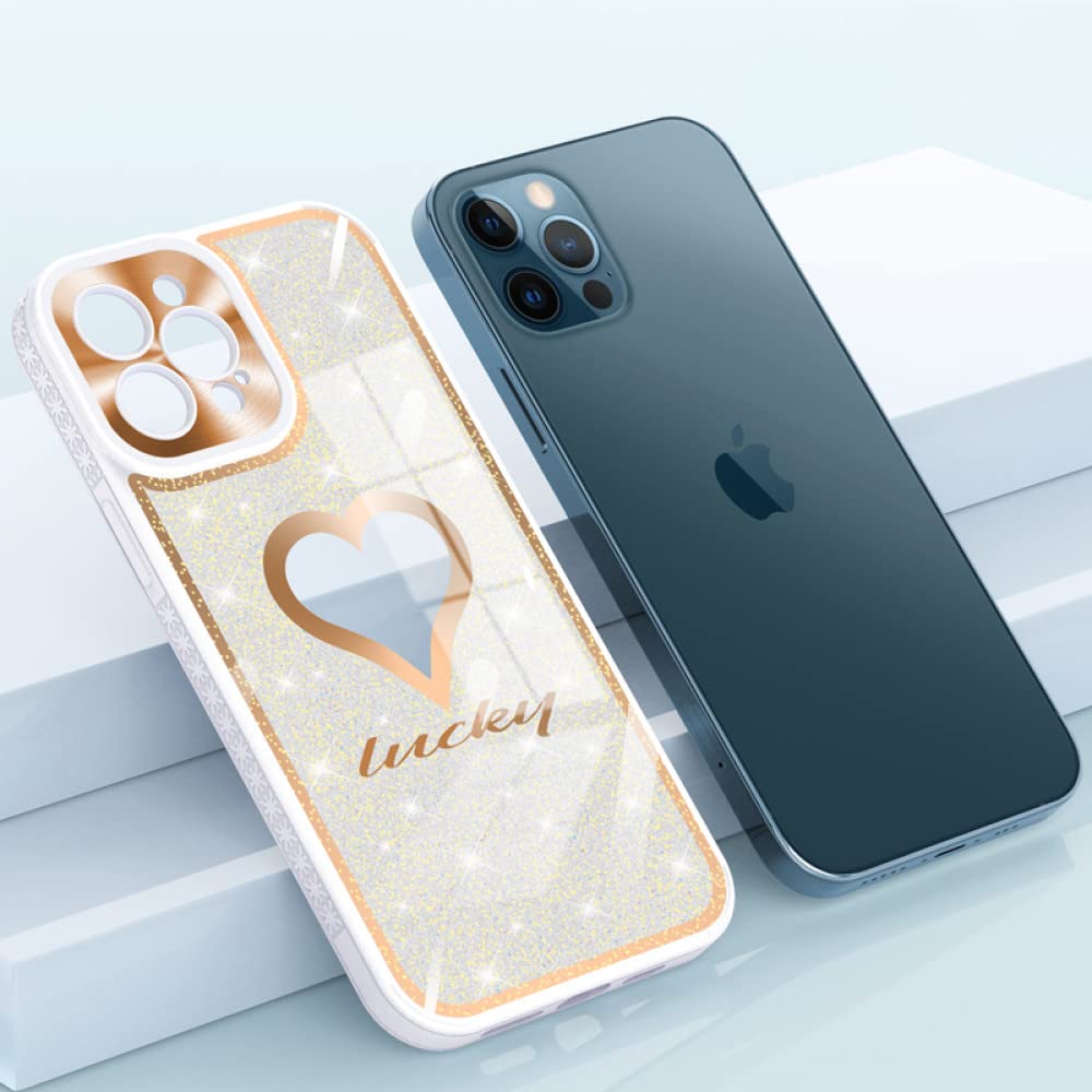 Coque protection caméra iPhone 13 Pro Max antichoc acrylique paillettes - 6