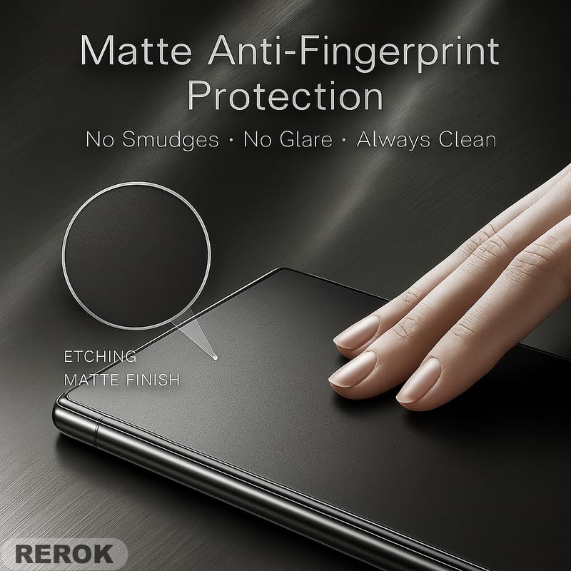Image of Anti-Glare Matte Tempered Glass Screen Protector Compatible with Samsung Galaxy A56 5G [Pack of 1] | Anti-Fingerprint, Scratch Resistant, Case Friendly, Easy Installation Kit